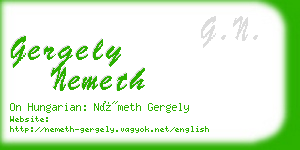 gergely nemeth business card